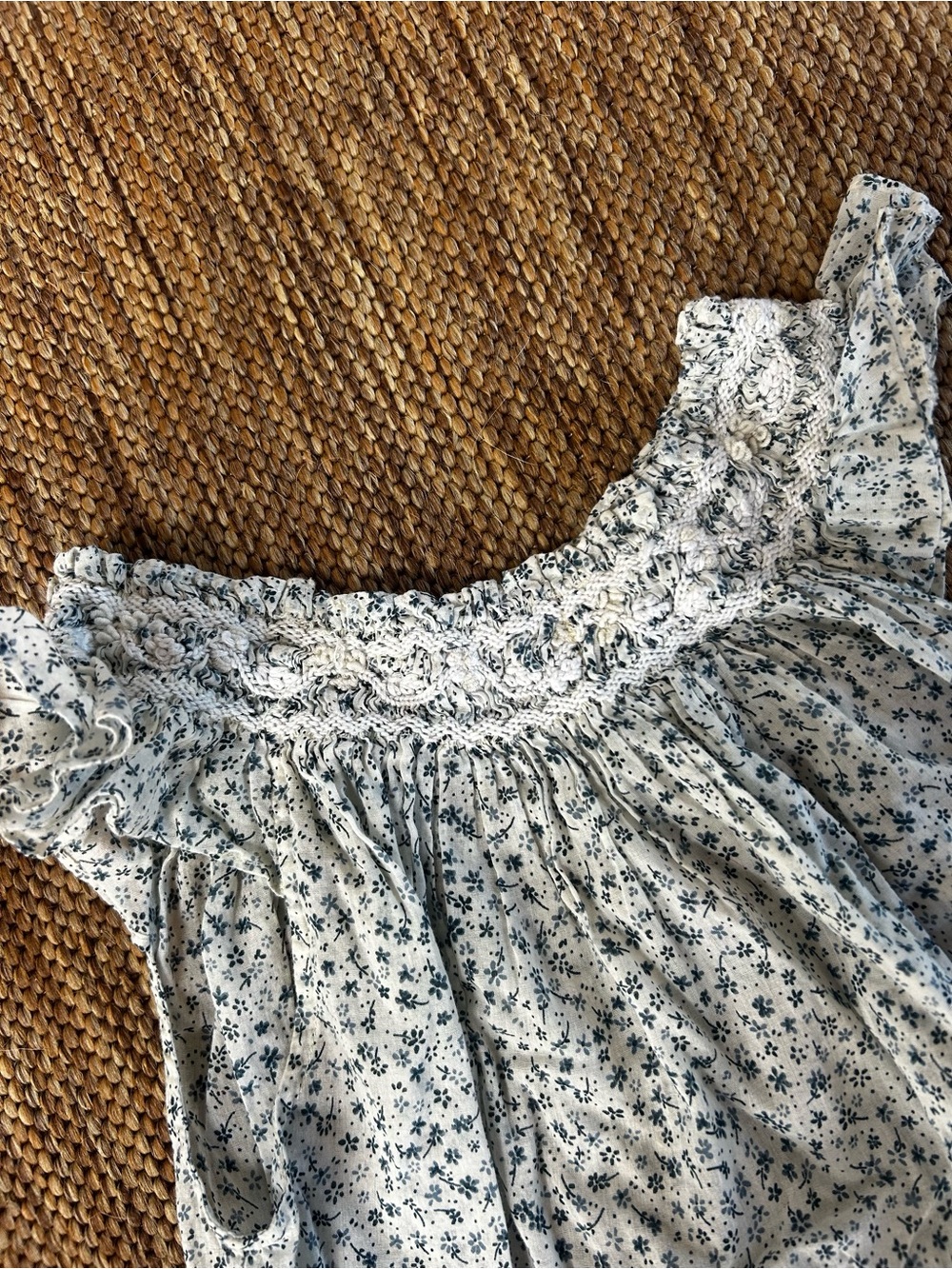 Doen girls ruffle sleeve floral dress | girls size 6 - Picture 4 of 7